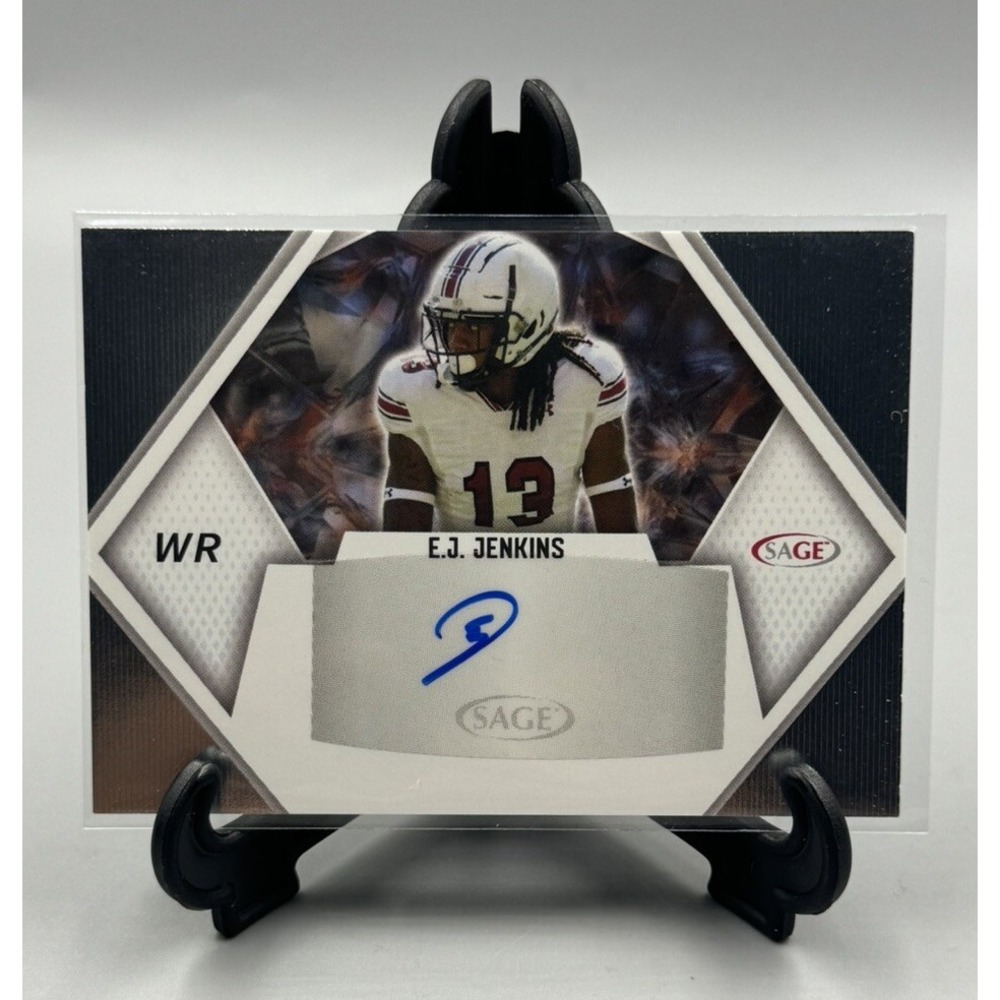 EJ Jenkins - 2023‎ Sage Silver Auto Rookie RC Georgia Tech / New York Jets
